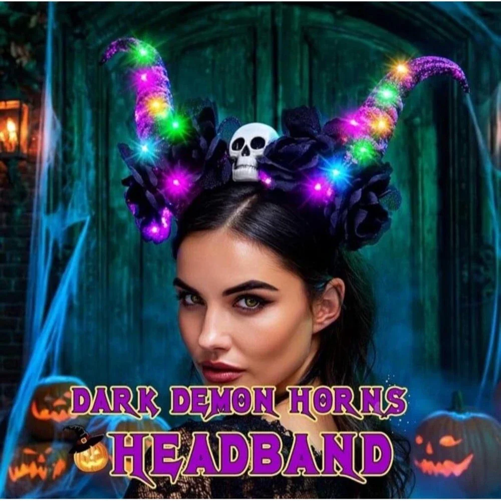 LED Light Up Eve Horizon Flower Headband Led Costume Headpiece NWT 3 modes